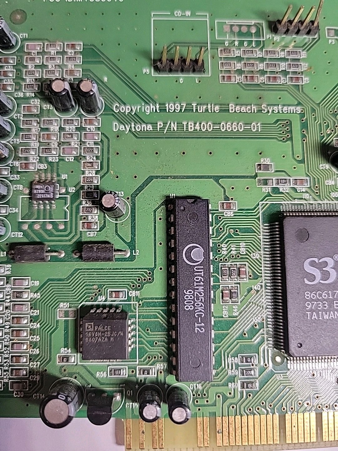 Turtle Beach Daytona TB400-0660-01 PCI Wavetable Sound Card for Vintage Computer