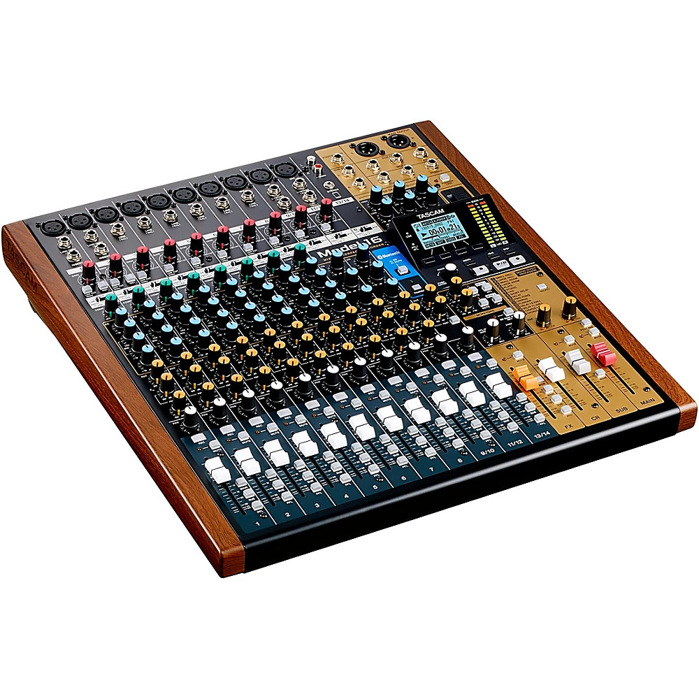 Tascam Model 16 16-Channel Multitrack Recorder with Analog Mixer & USB Interface