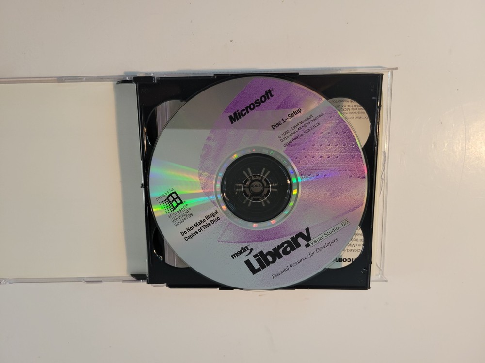 Microsoft Visual Studio Basic 6.0 6 MSDN Library 2CD Set 2 Disc