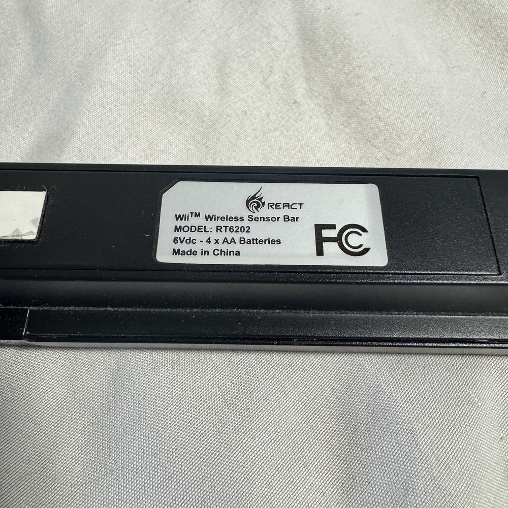 React Nintendo Wii Wireless Sensor Bar with Timer Function RT6202 Tested Working