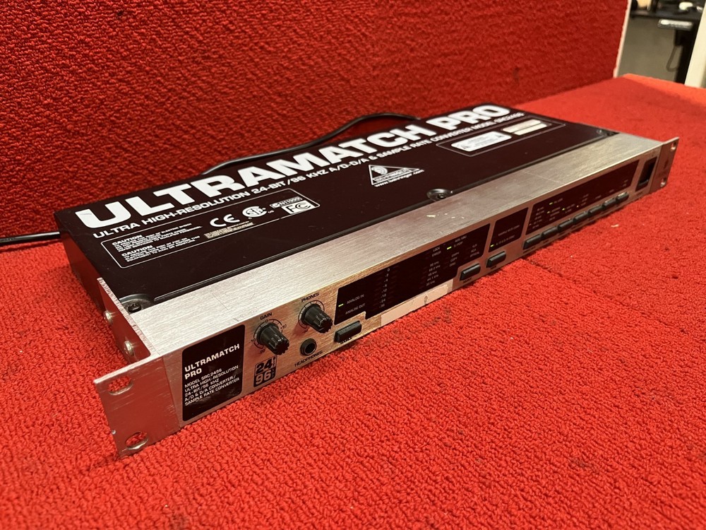 Used Behringer Ultramatch Pro SRC2496 AD/DA Sample Rate Converter Good Condition