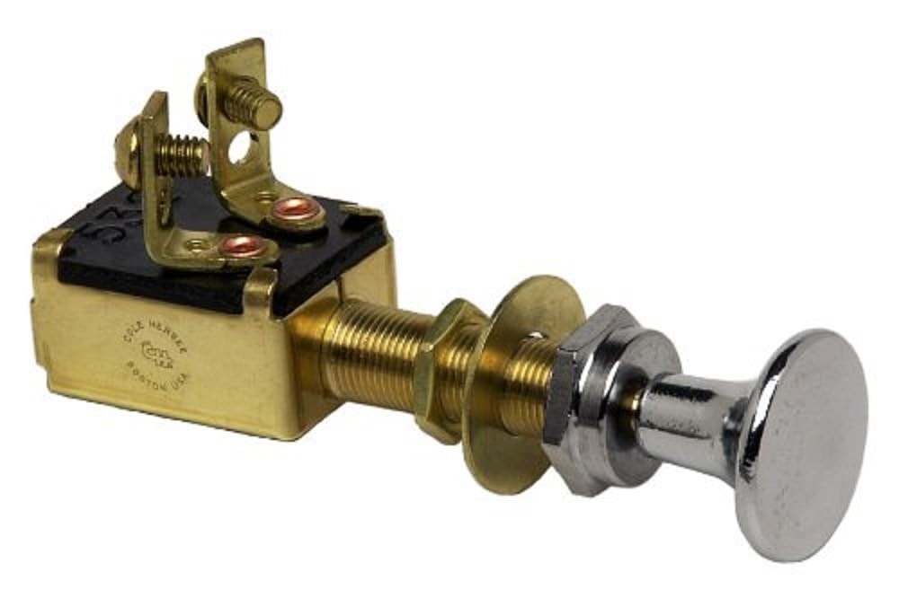 Cole Hersee M-628-BP Push Pull Switch SPST Off-On 2 Screw
