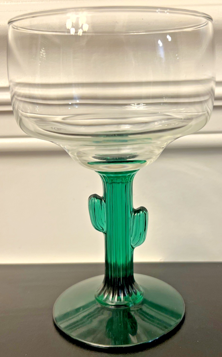 Libbey 12 oz Clear Margarita Glasses w/Green Saguaro Cactus Stem *OPEN STOCK*