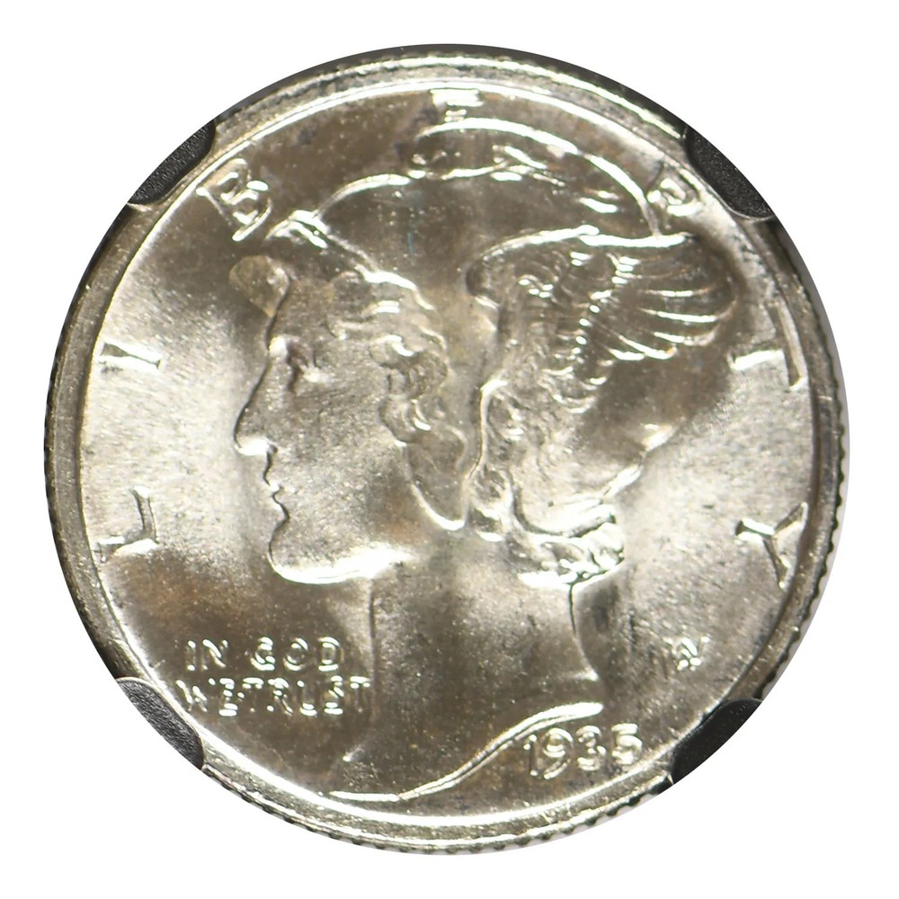 1935 Mercury Dime NGC MS-67 FB