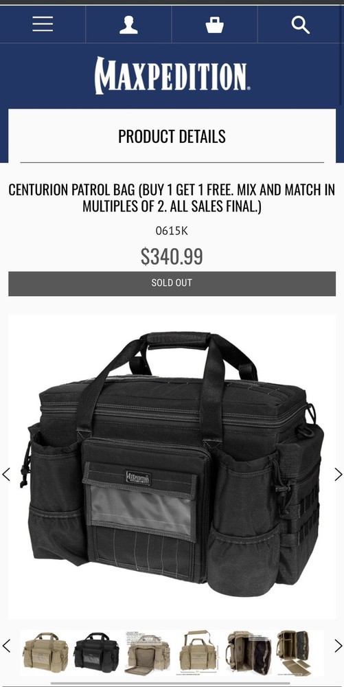 Maxpedition Centurion Patrol Duty Range Bag