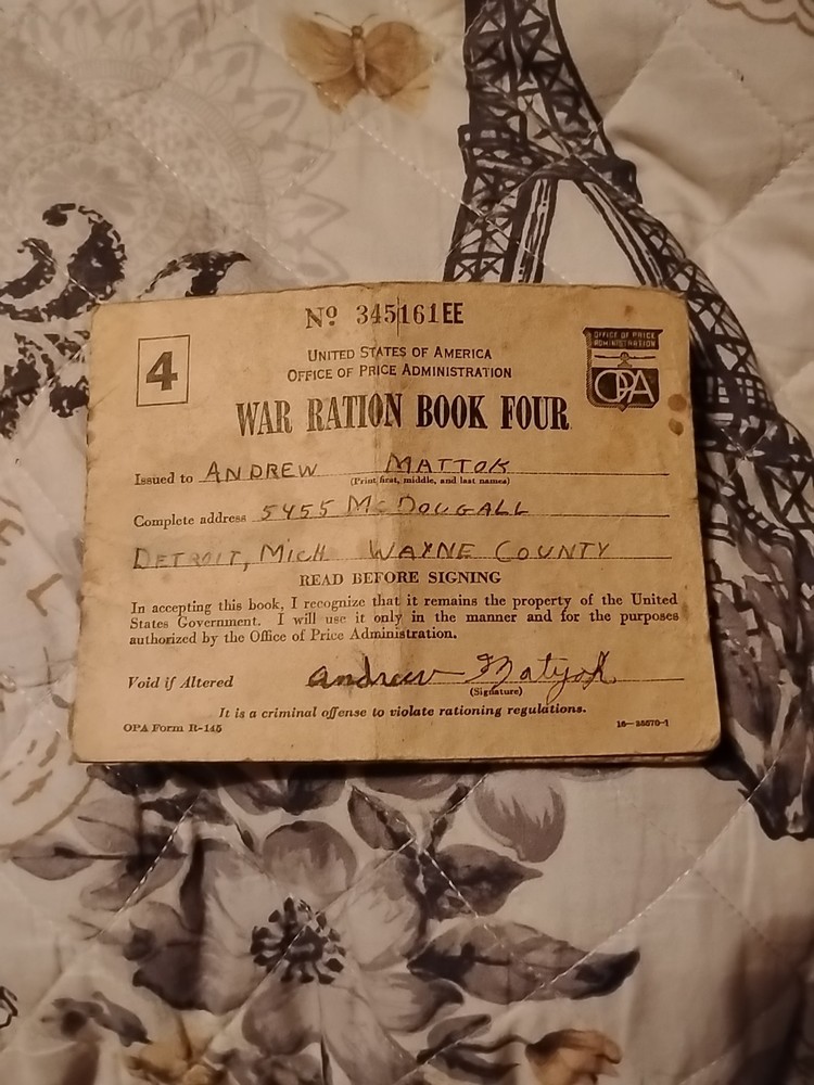2 War Ration Books From WW2