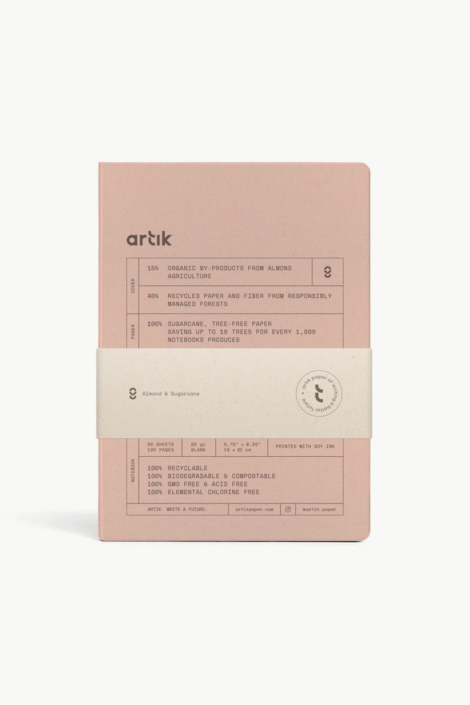 Artik A5 Notebook in Almond - Plain - NEW