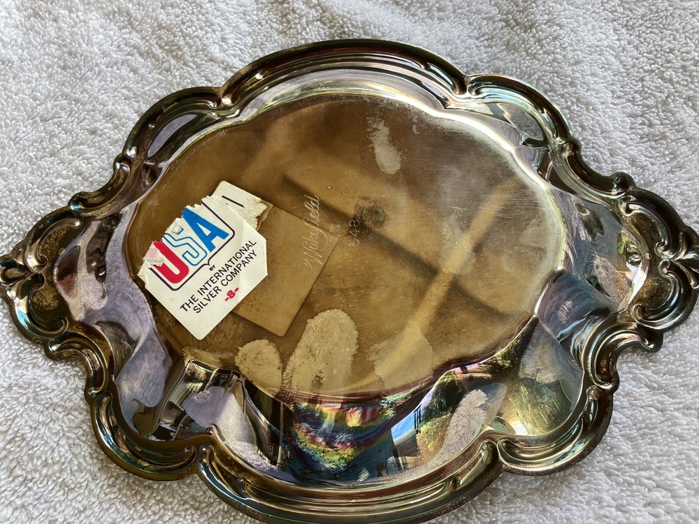 Vintage International Deep Silver2 Piece Set Some Solid Silver Inlaid Origin Box