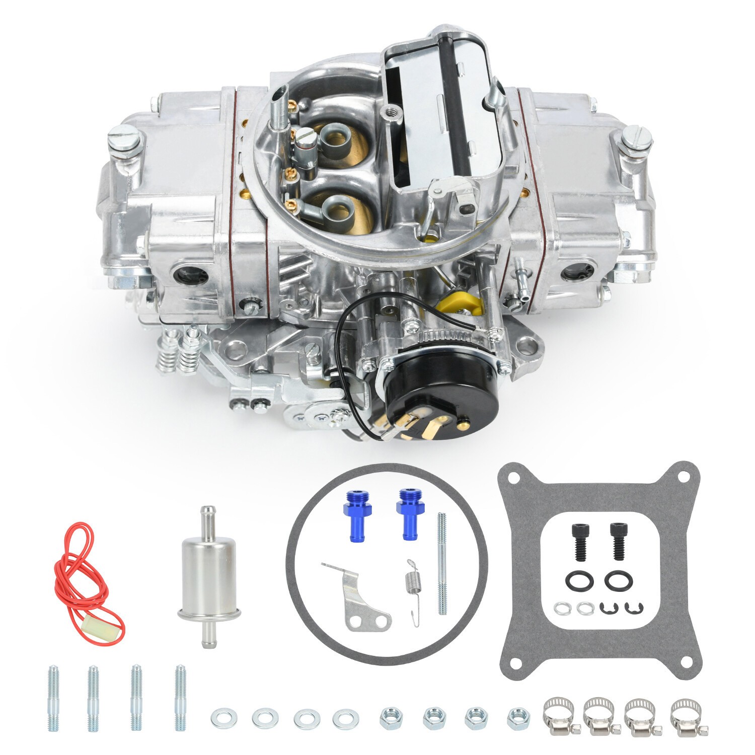 For Holley Quickfuel Brawler 750 CFM Double Pumper 4 Barrel Carburetor E-Choke