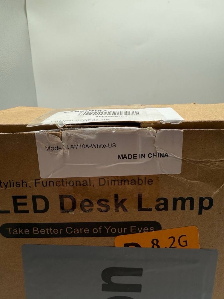 Touch Sensor Desk Lamp LED Table Light Eye-Caring Reading Model LAM10A White-NEW