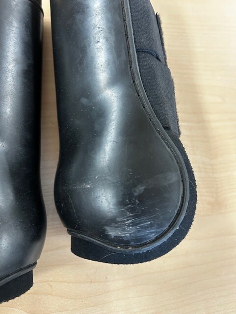 Black Eskadron Flexisoft Open-Front Horse Sport Boot Pair