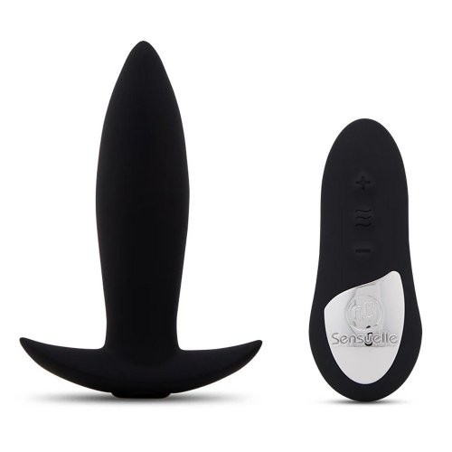 Nu Sensuelle Mini-Plug Vibrating Plug with Remote Control - Black