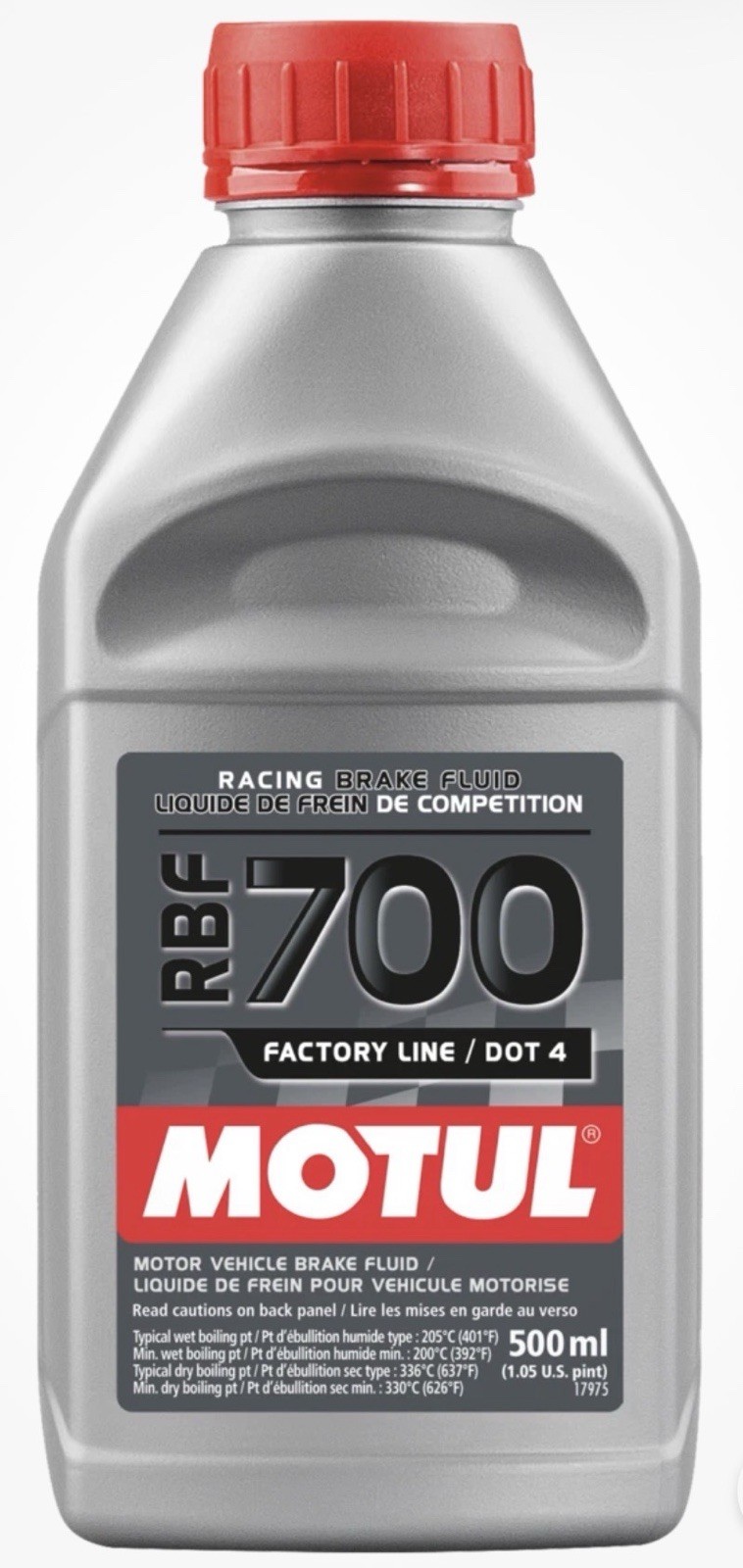 Motul RBF 700 Factory Line Synthetic DOT 4 Racing Brake Fluid 500ml
