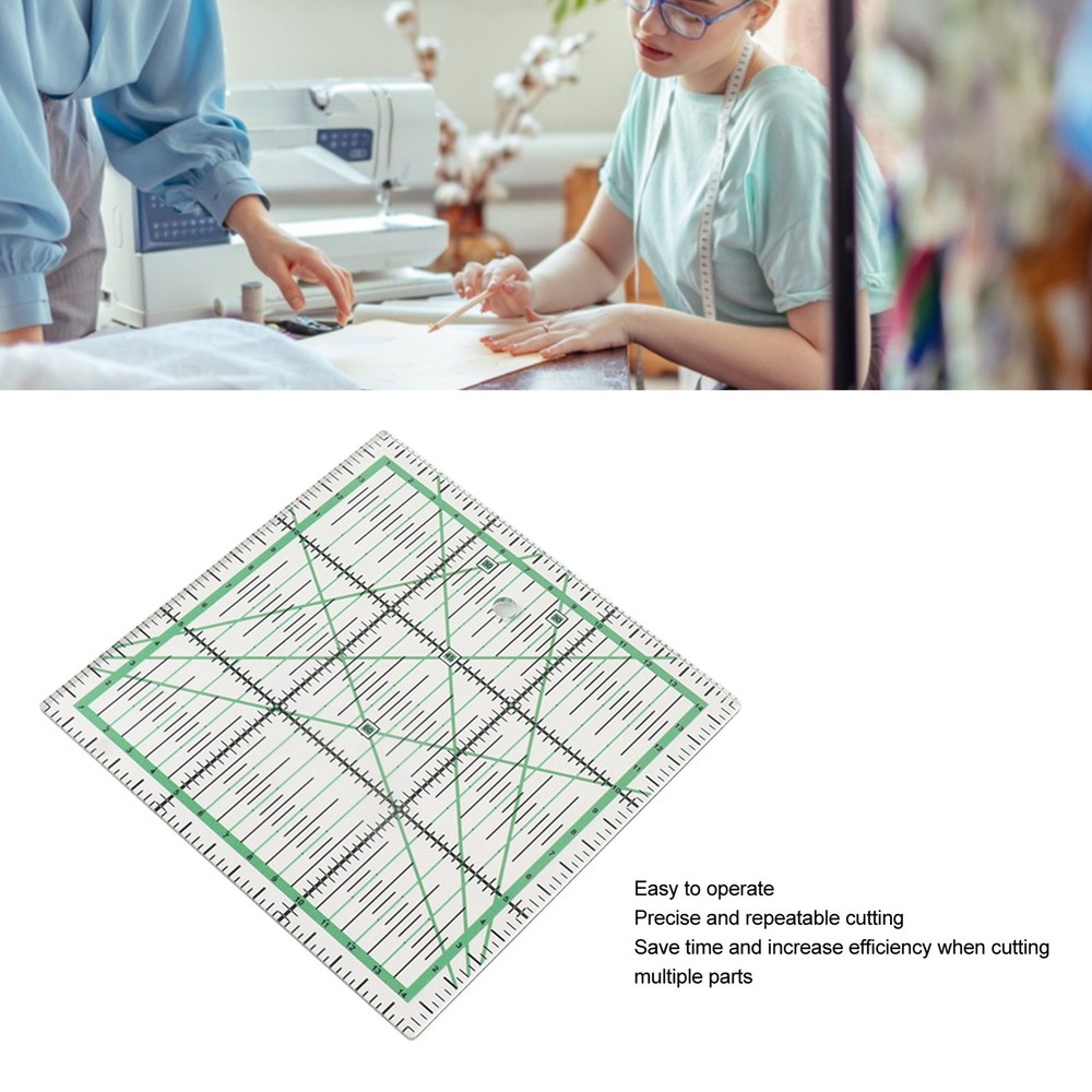 2 Pack Acrylic Quilting Ruler For DIY Sewing Patchwork Measuring Popular