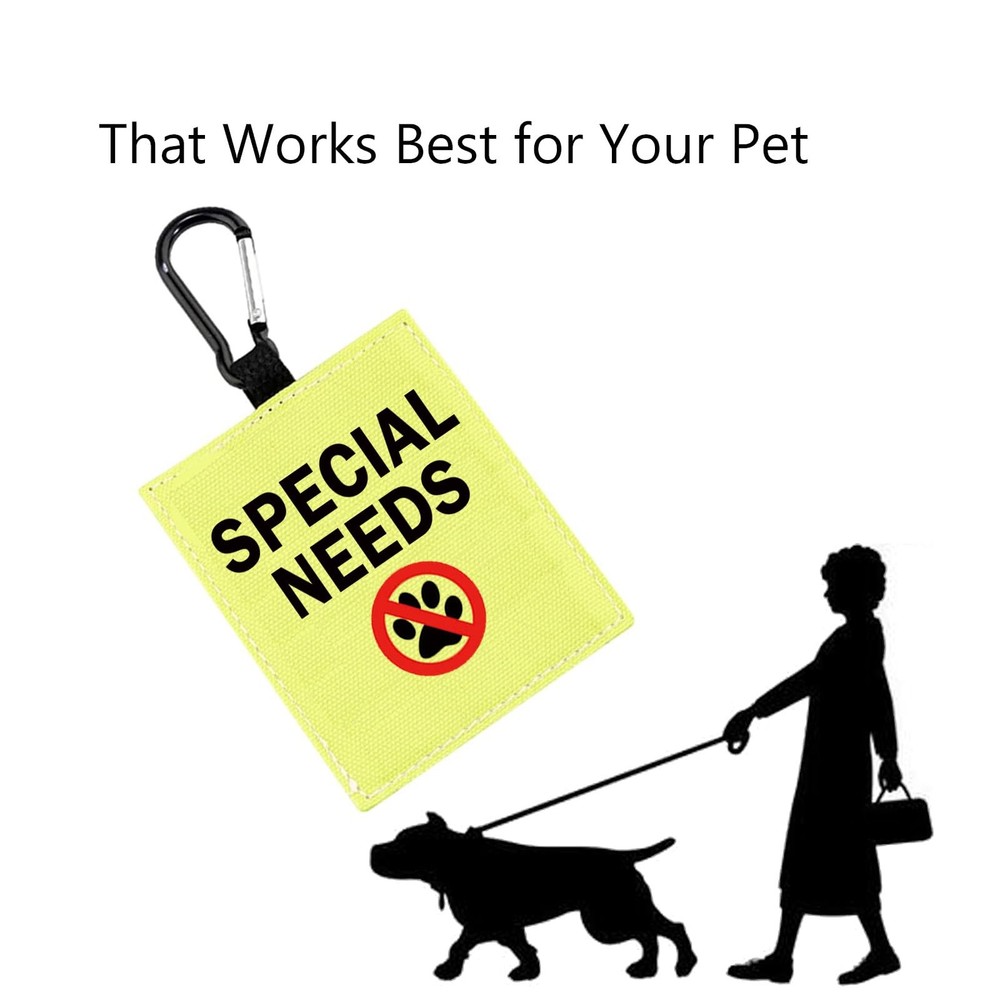 Special Needs Dog Alert Hang Tags Nervous Dog Patch Special Needs -D Patch
