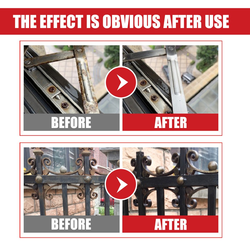 100ML Metal Rust Remover Water-based Metallic Paint Rust Conversion Agent USA