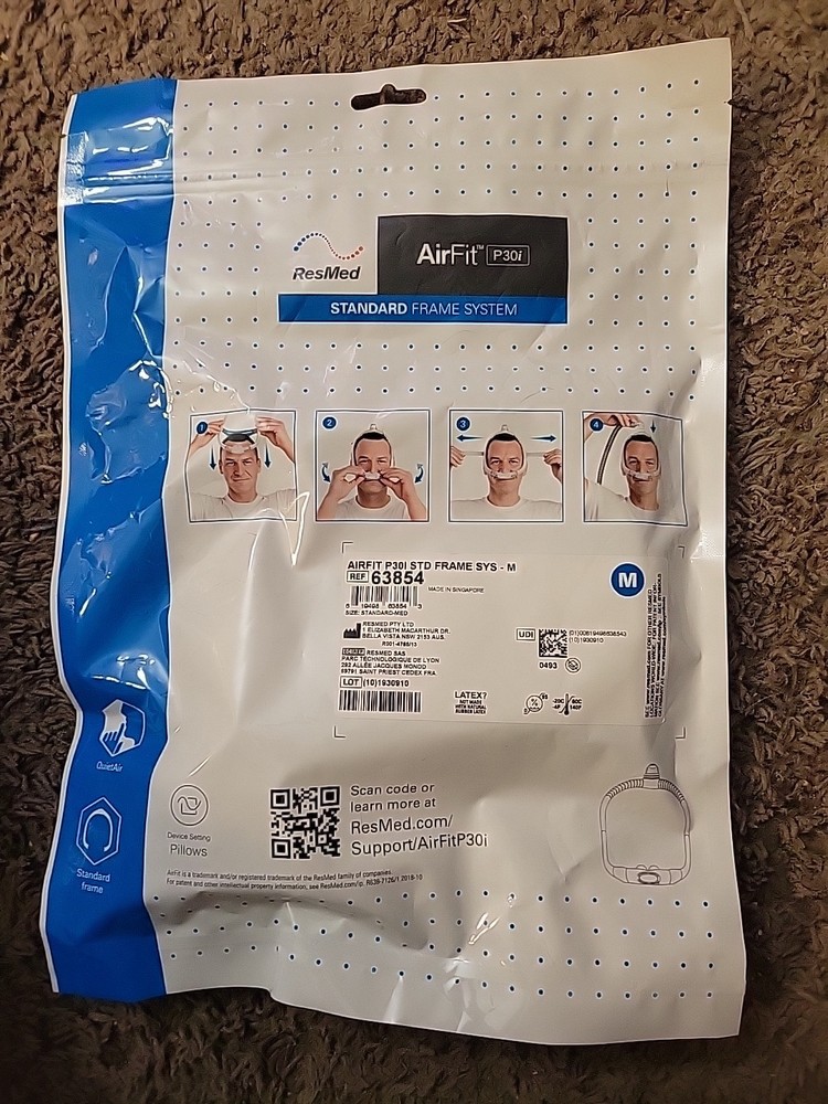 Resmed Airfit P30i STD Frame System - medium Free Shipping