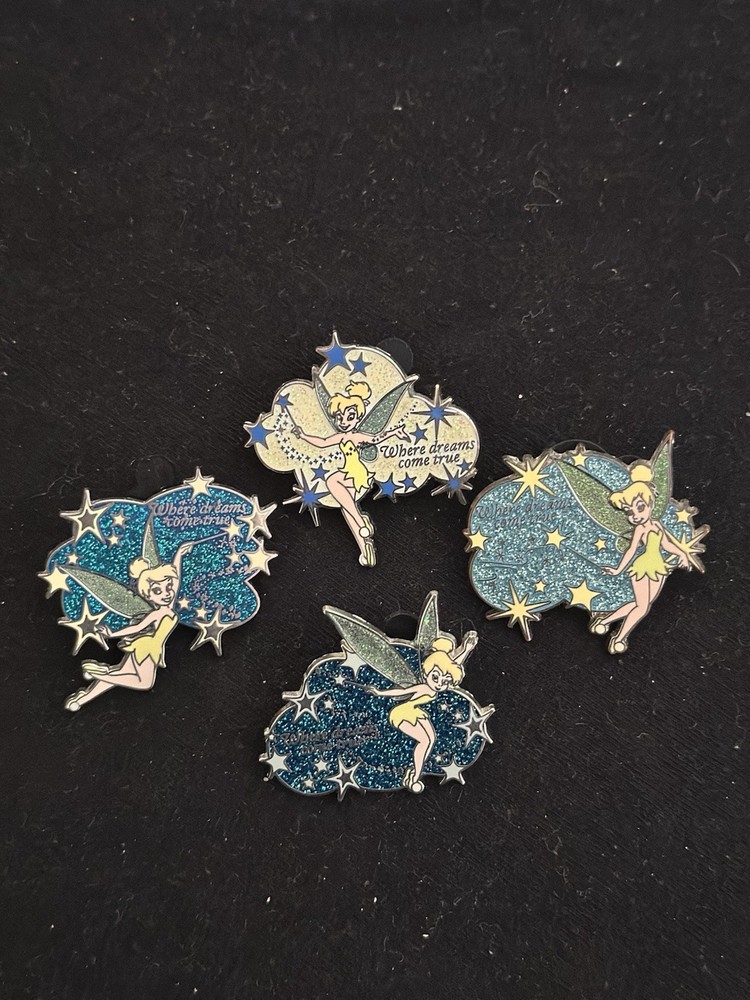 Disney Tinker Bell Glitter Pin Set