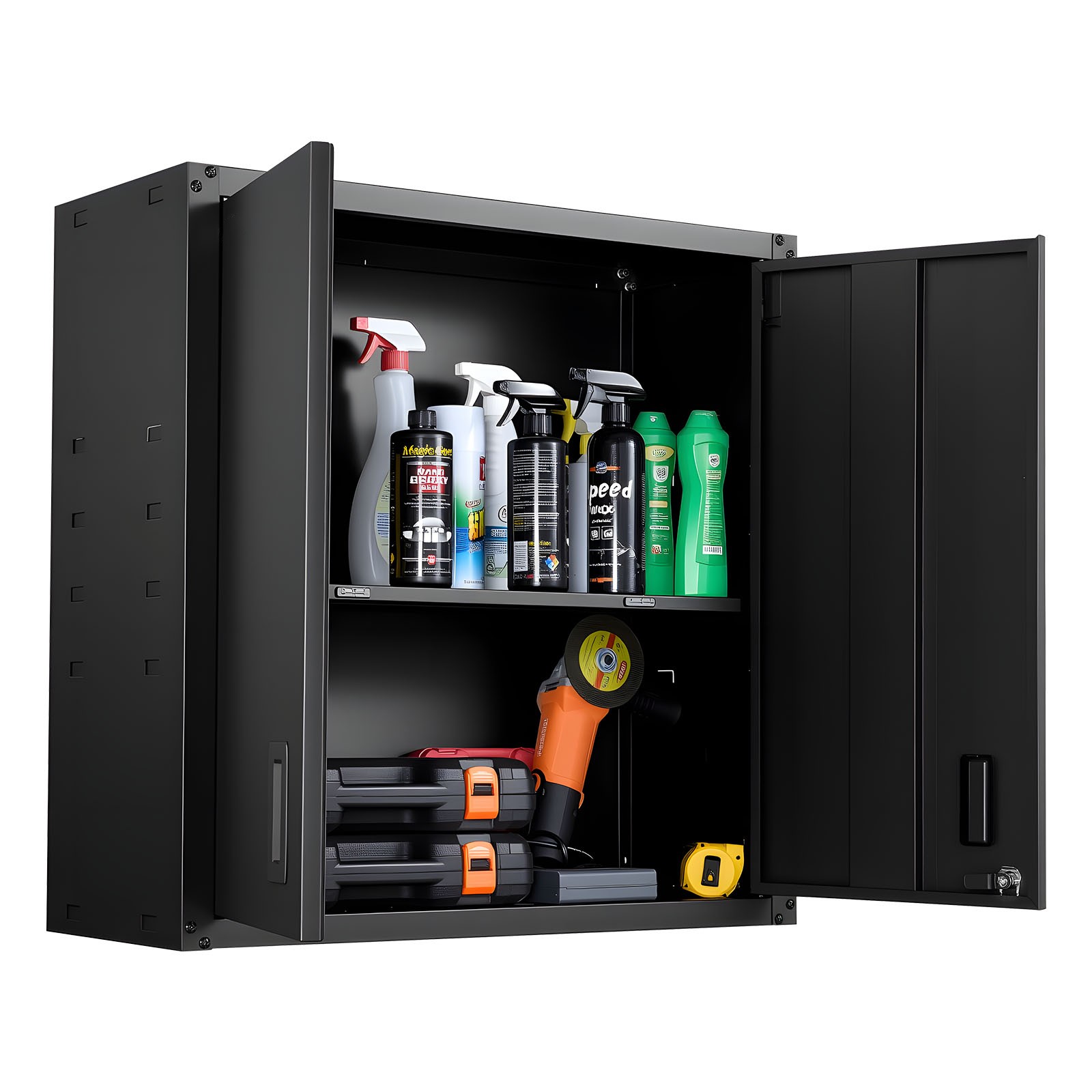 Uimoso 30-Inch Wall-Mounted Metal Cabinet with Adjustable Shelf