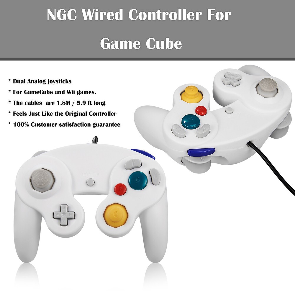 1/2 Classic Smash Bros GameCube Controller Gamepad For Nintendo NGC Gamecube