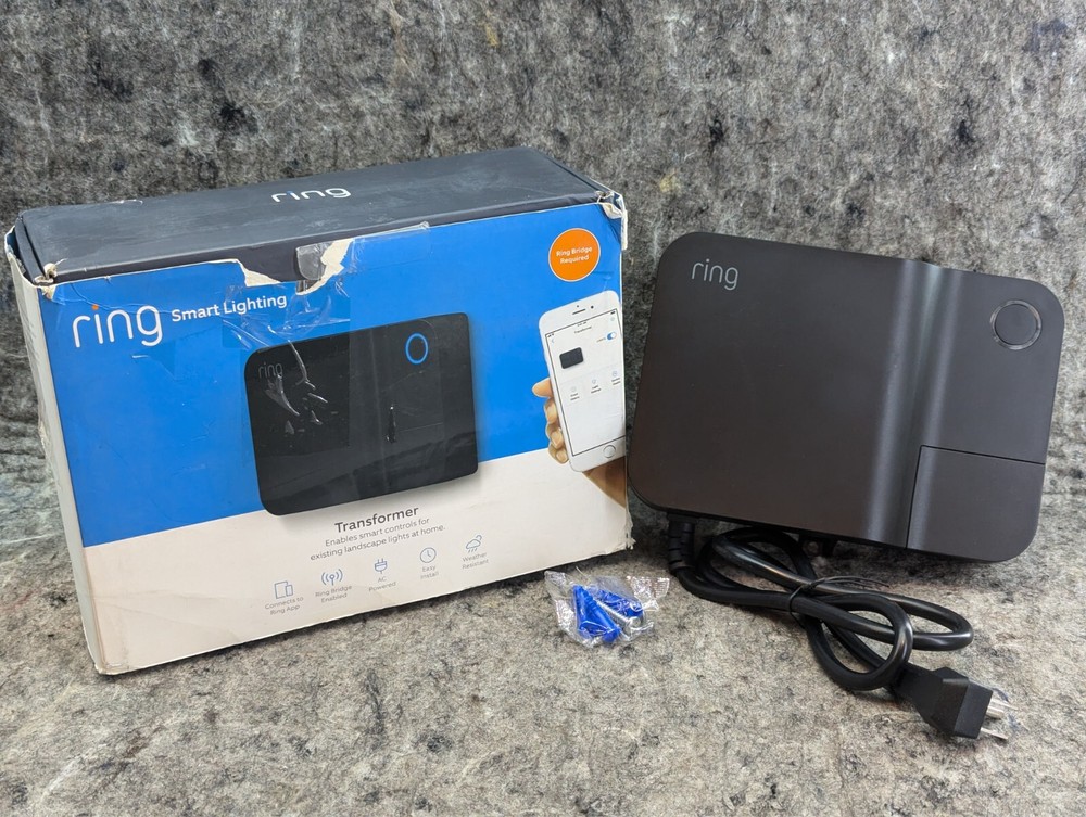🔥New/Open Box🔥 Ring Smart Lighting - Low Voltage Lighting Transformer Black