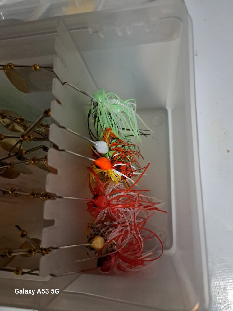 Plano Spinner Bait Box With 12 Different Spinner Baits