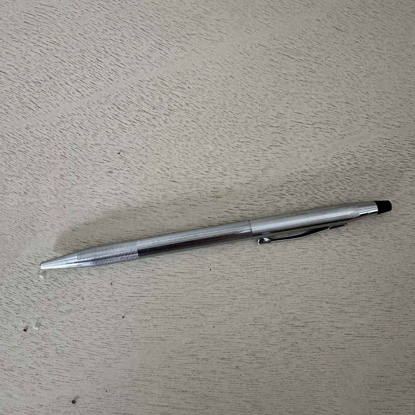 Vintage CROSS Century Chrome Pen Deodorant Radio - Ink Is Fading