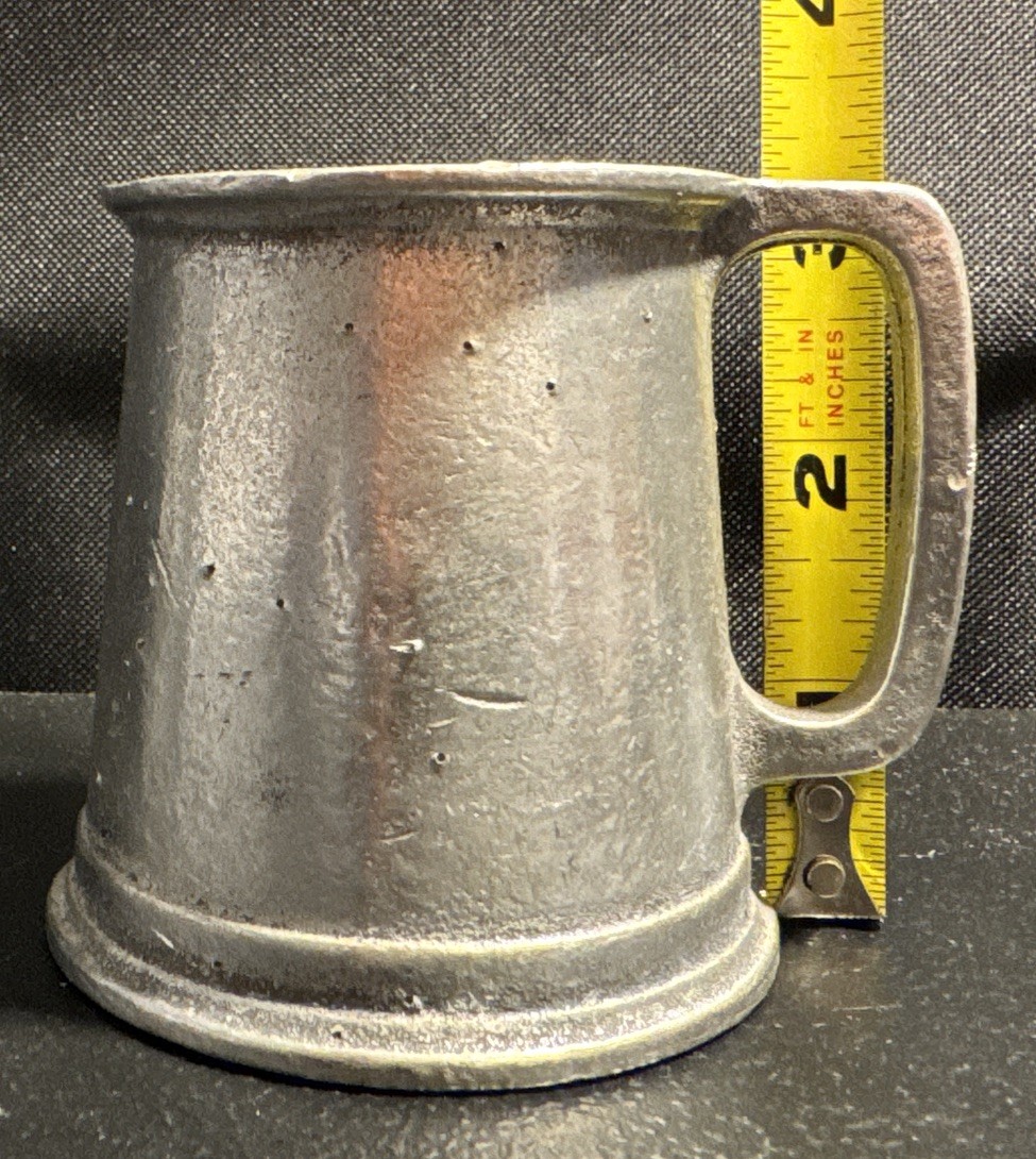 VTG Metal Cast Tankard Beer Mug Solid Heavy