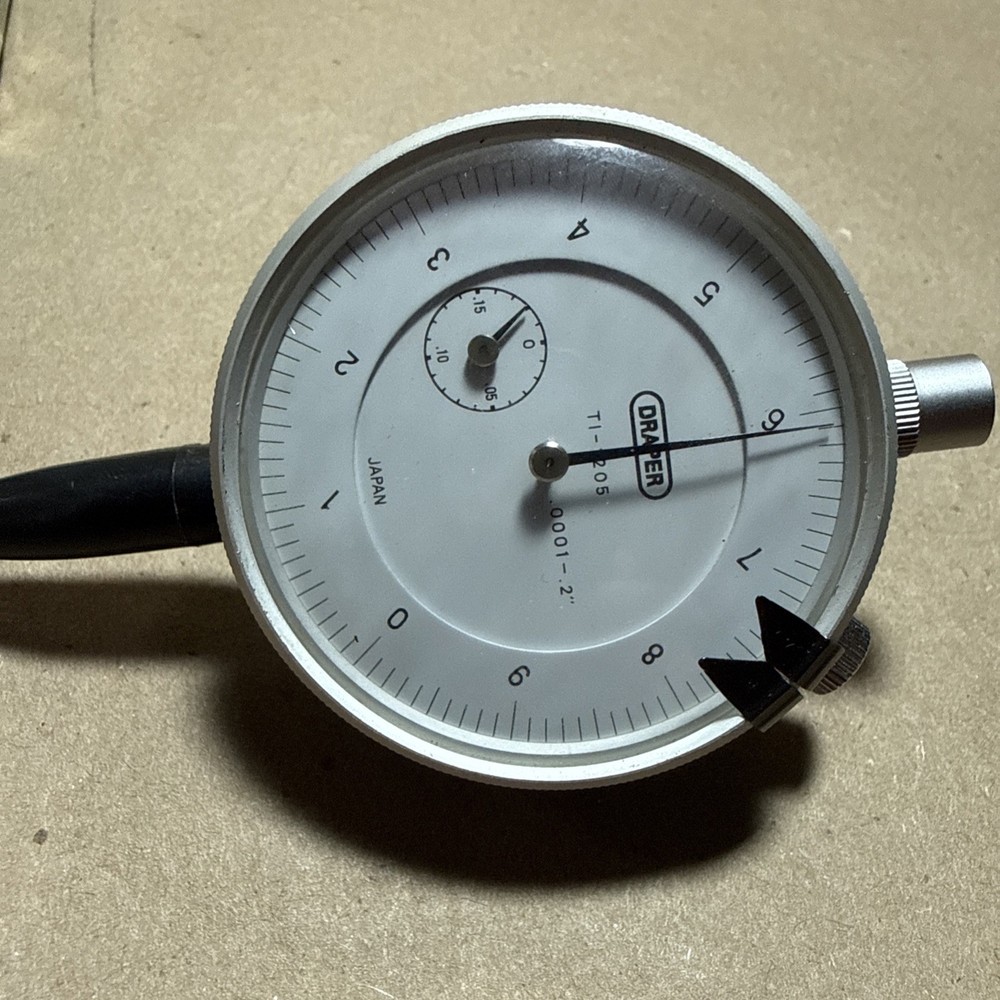 Draper Dial Indicator TI-1305 .0001-.2” Original Box
