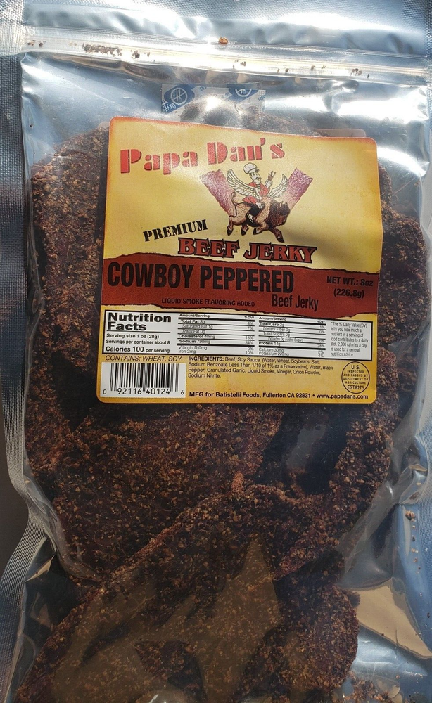 Papa Dan's Cowboy Peppered Sugar-free (Thin) (7 oz.)