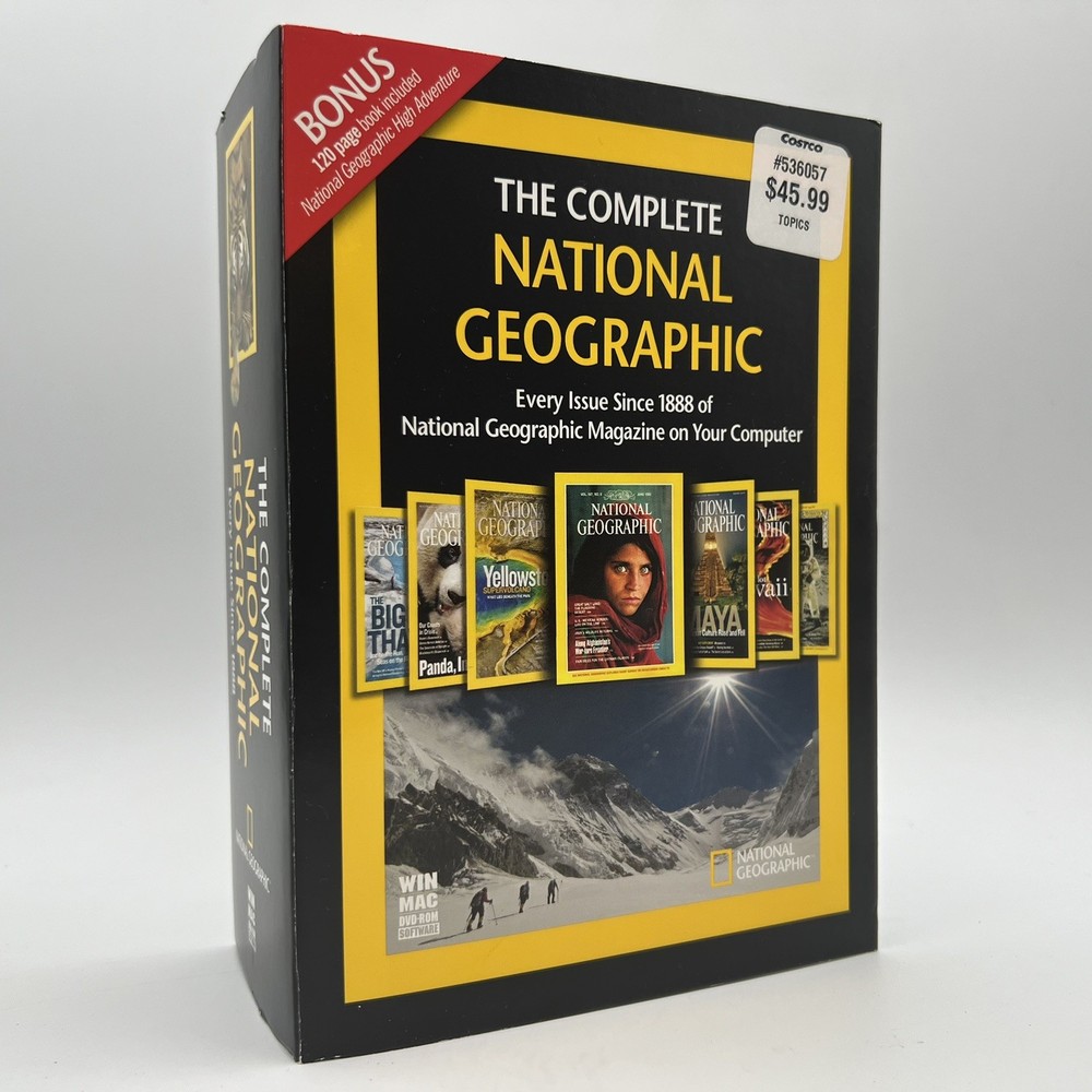 The Complete National Geographic DVD Rom Win Mac Software Every Issue 1888-2008