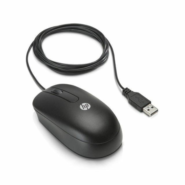 Genuine HP Optical Mouse 2 Button Wired USB - FREE SHIPPING - NEW