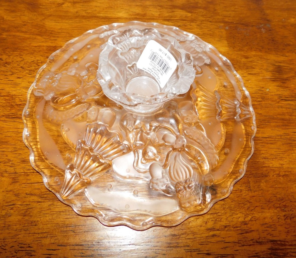 Gorham North Pole Express Footed Christmas Serving Plate in Box