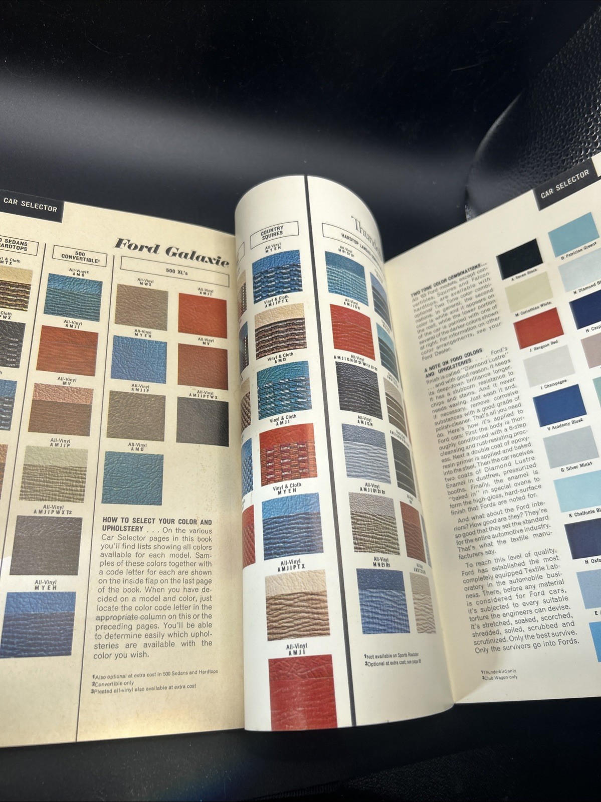 Vintage 1963 Original Ford Buyer's Digest of New Car Facts Falcon Thunderbird+