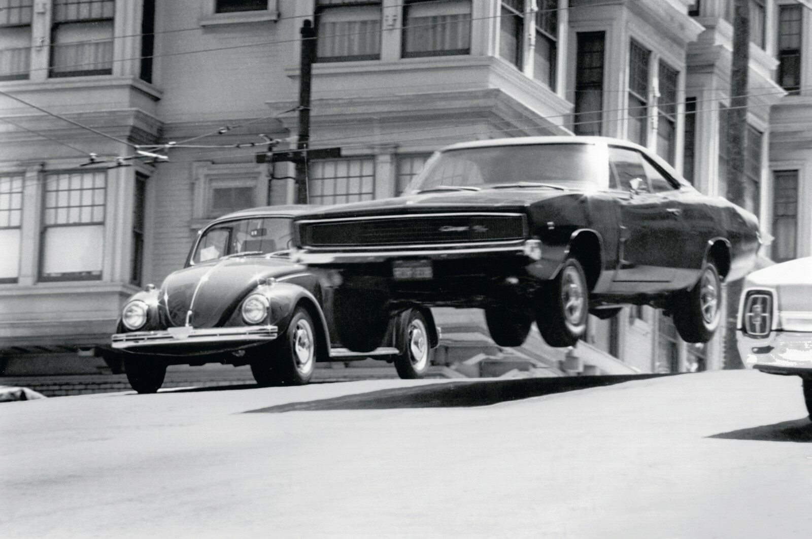 1968 Dodge Charger RT, BULLITT SCENE, Toolbox - Refrigerator Magnet, 42 MIL