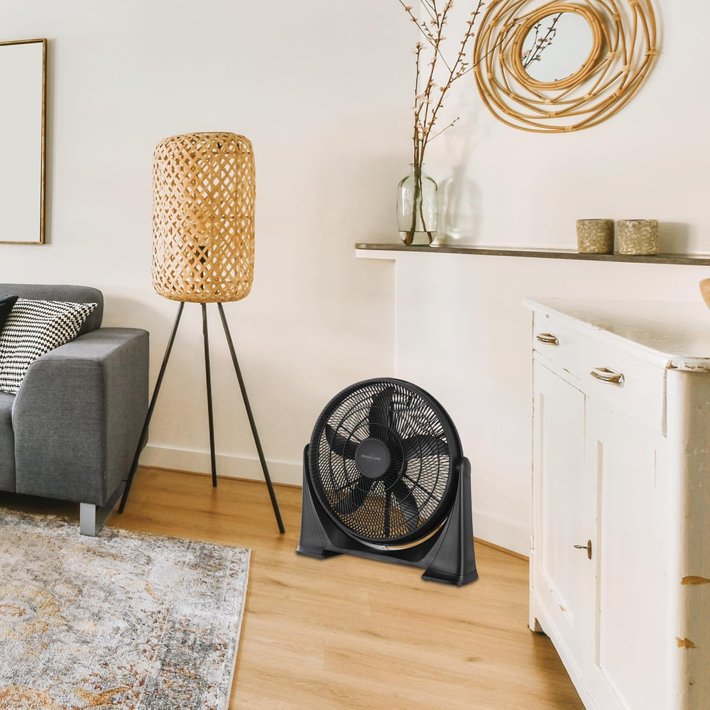 Versatile 20" Air Circulator Fan - Wall, Floor, Ceiling Mount, 3 Speeds