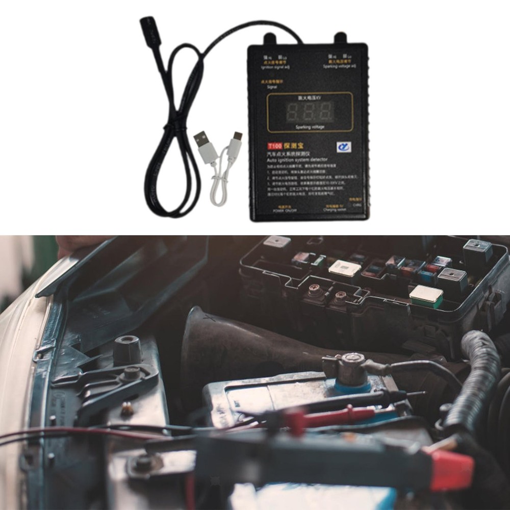 Ignition Coil Tester Car Ignition Tester Portable Engine Ignition Analysis