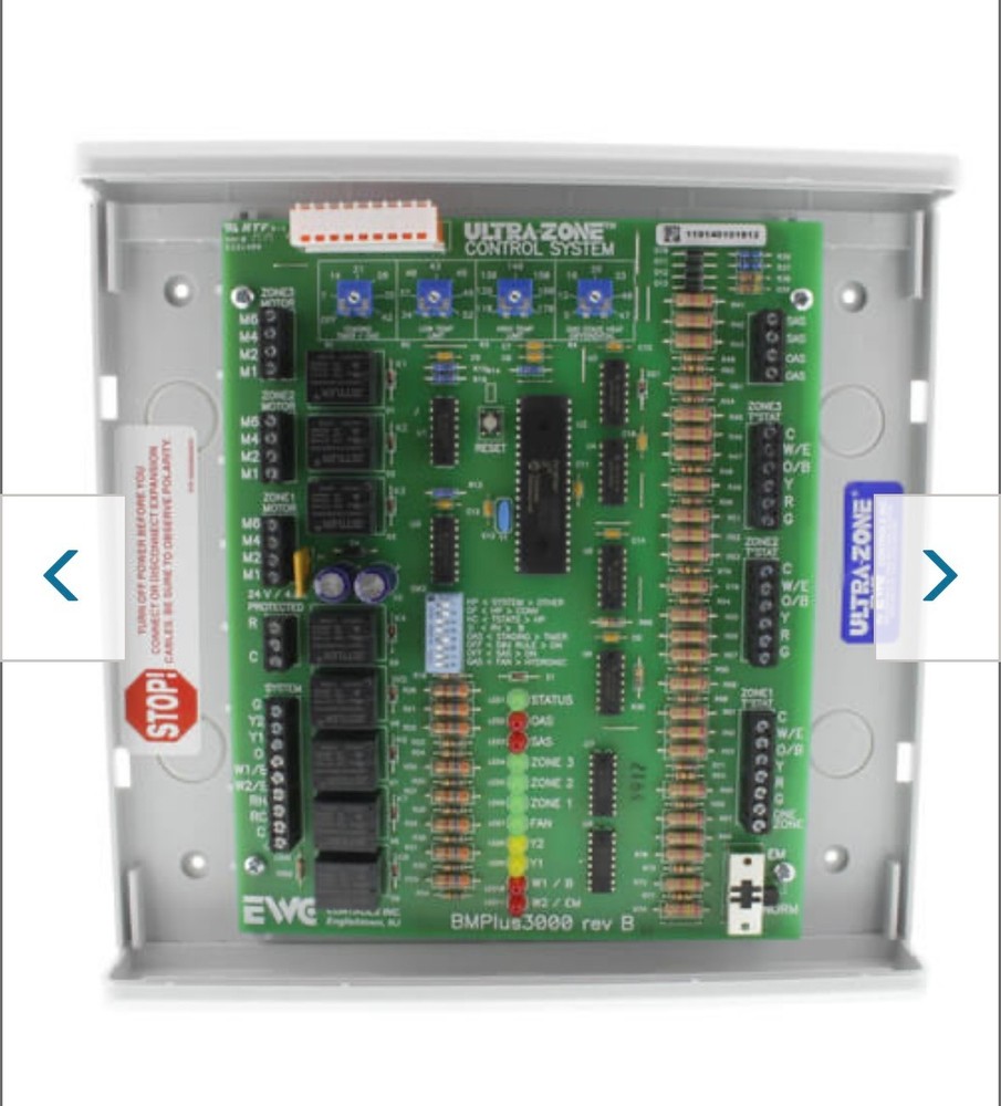 HVAC BMPLUS 3000 Control Panel, EWC 3 zone control box