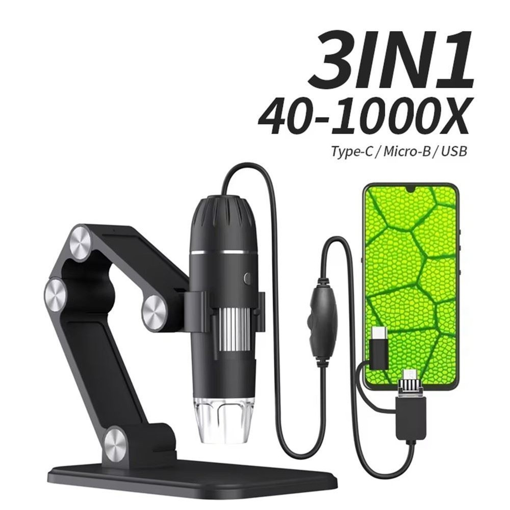 Digital Microscope Handheld USB Inspection Camera 50x1600x with Stand 8