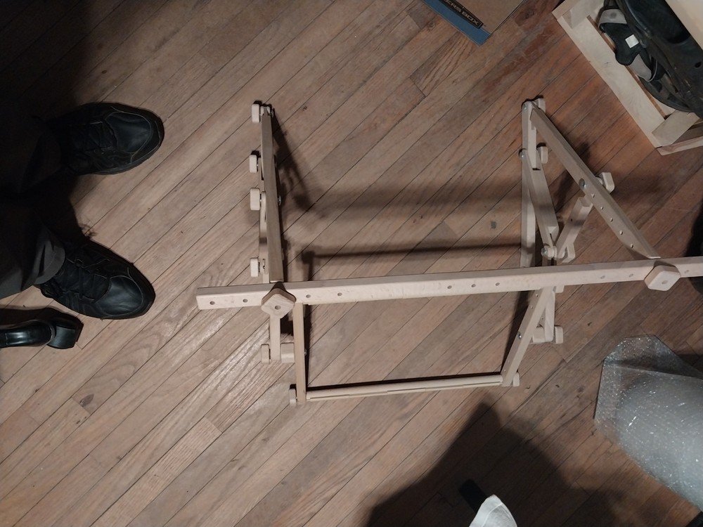 Wooden Rectangular Scroll Frame 24" with Adjusting Screw for Embroidery