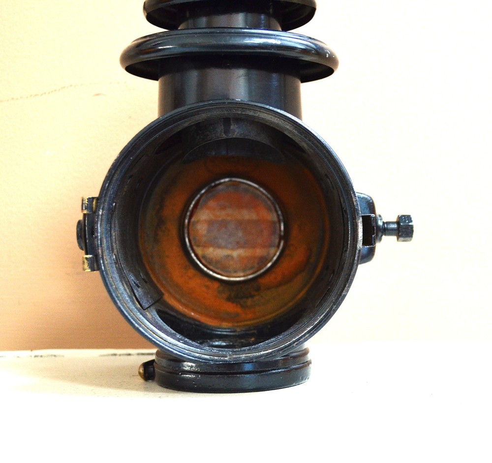 Antique Dietz Octo Driving lantern 1908. Missing Burner & Front Lens & Bracket.