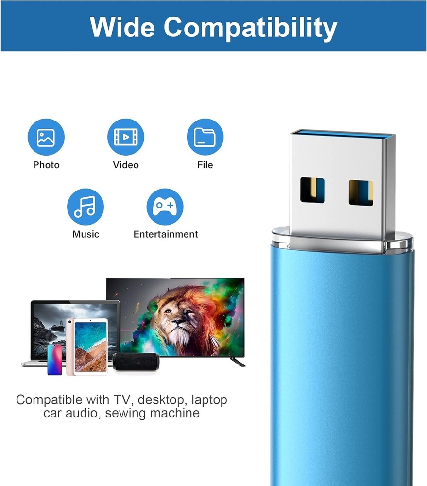 TOPESEL 64GB USB 3.0 Flash Drive 2 Pack