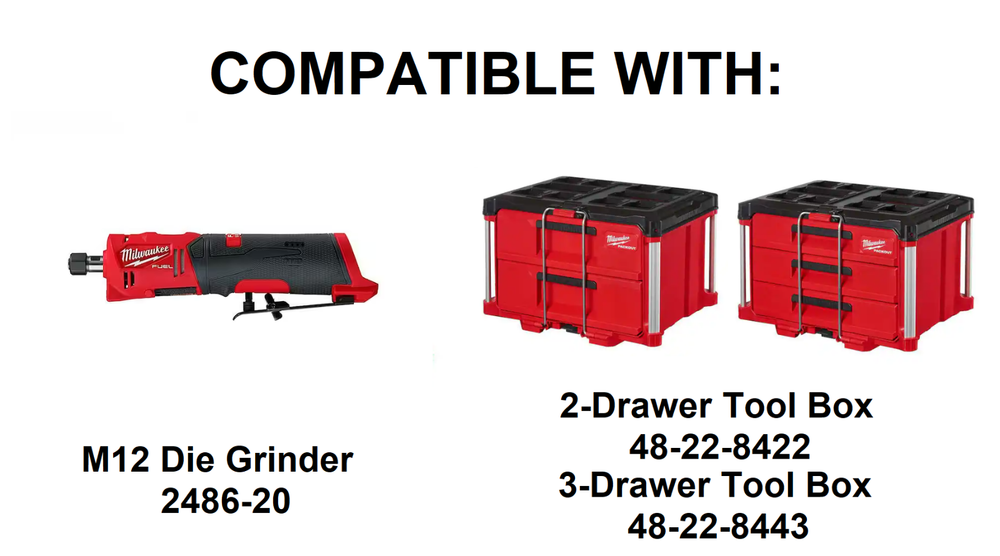 Milwaukee Packout Slimline Insert for M12 Die Grinder (Insert Only)