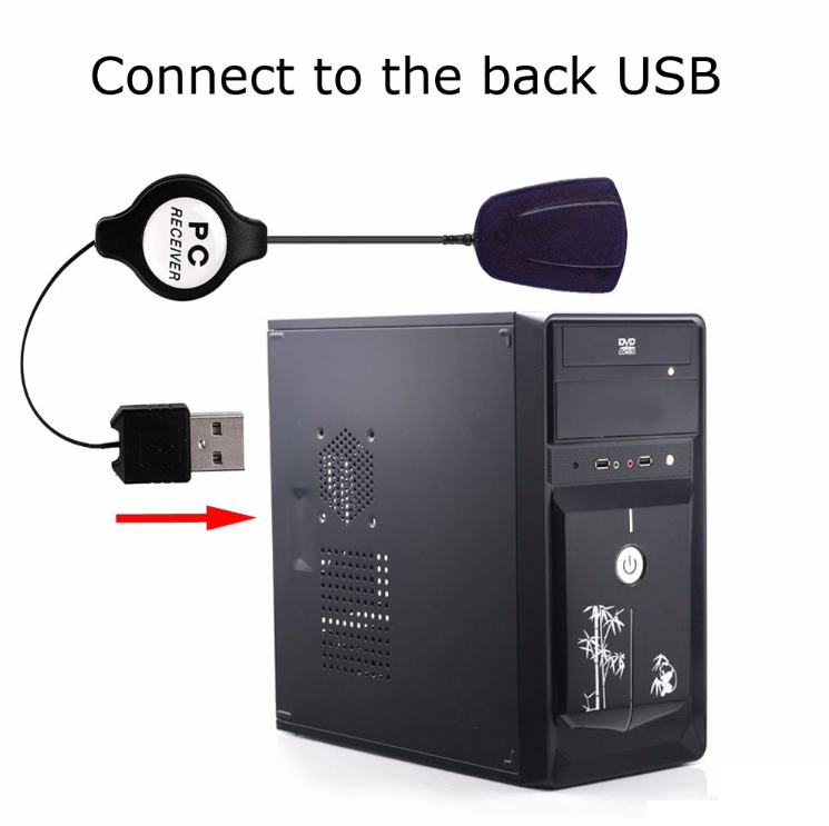 Wireless Mouse Remote Control USB Receiver IR Remote Control for Loptop Computer