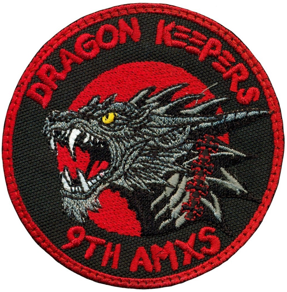 USAF 9th AIRCRAFT MAINTENANCE SQUADRON – DRAGON KEEPERS – BLACK PATCH