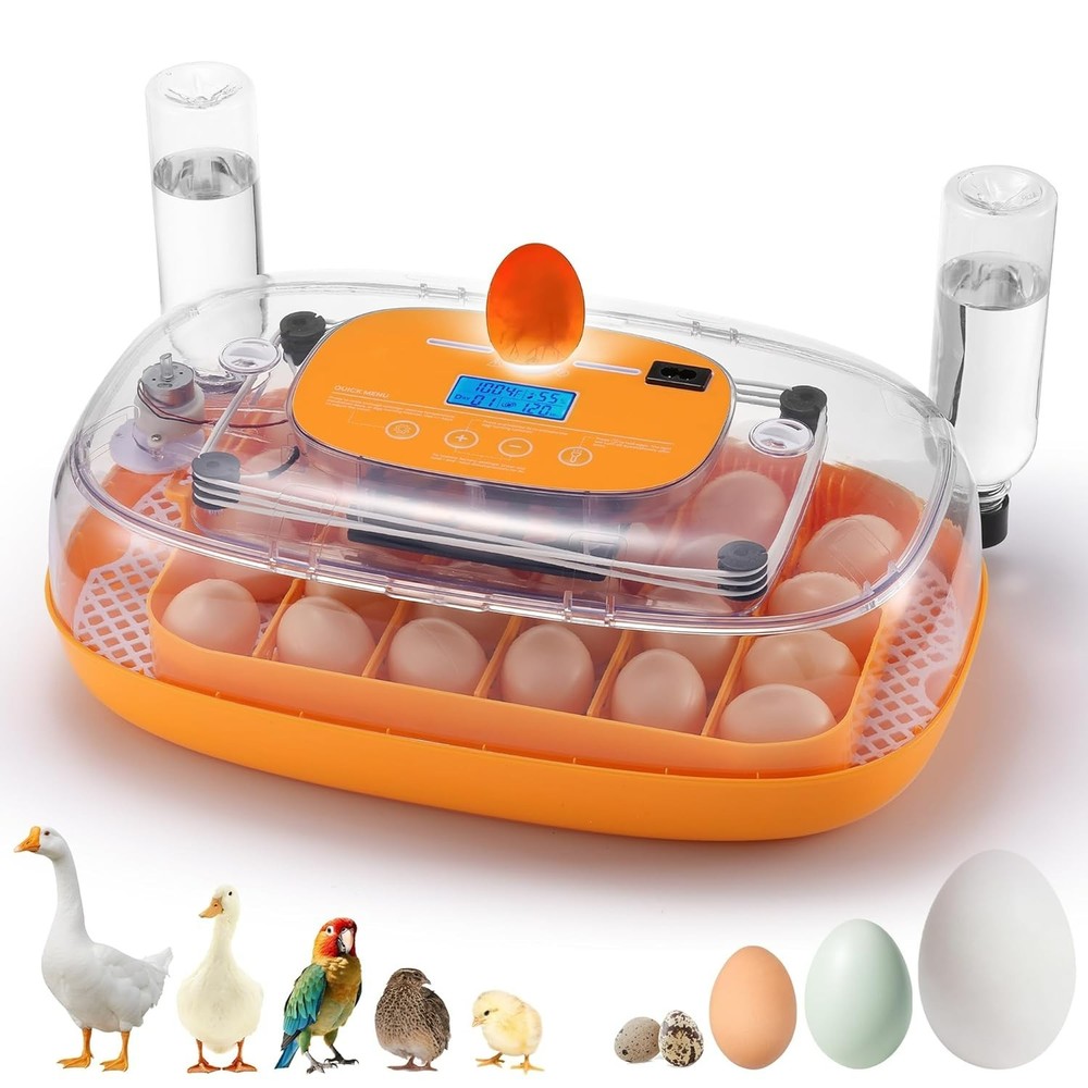TURBRO 24 Egg Incubator with Automatic Egg Turning, Incubator for Hatching Eggs