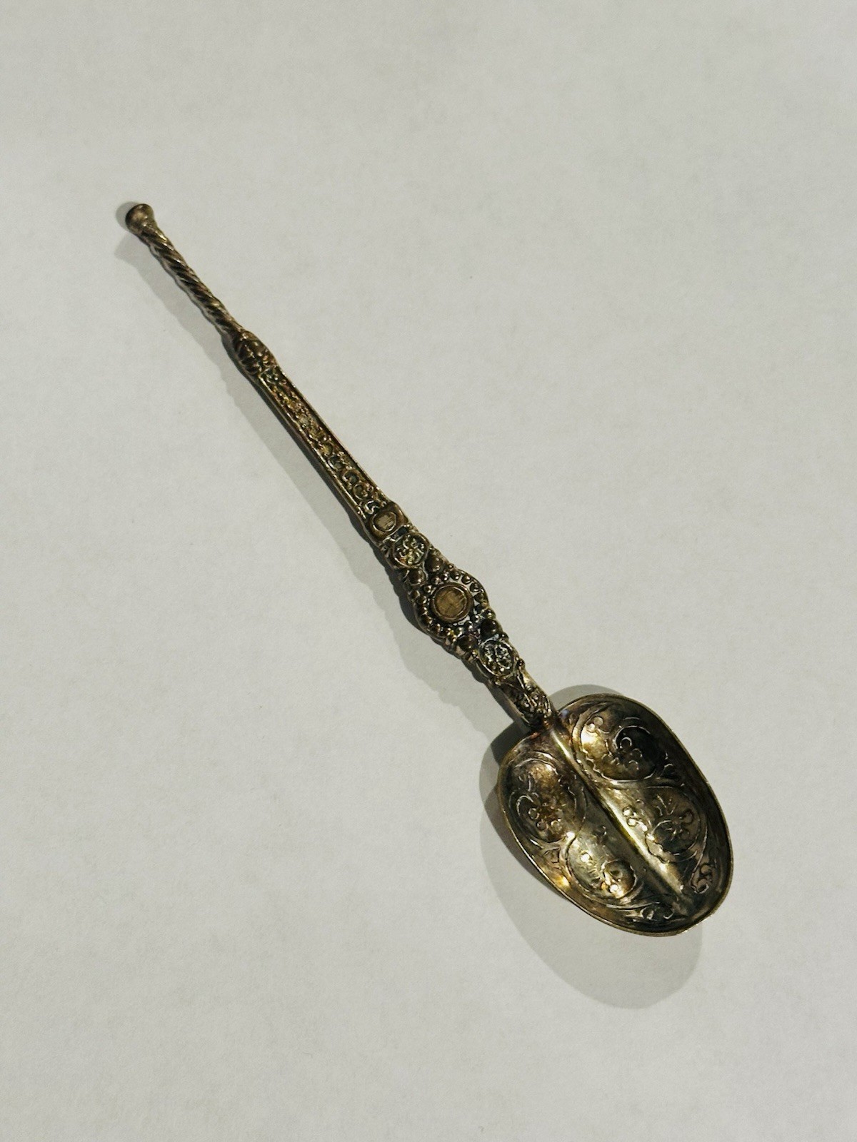 English Estate Sterling Silver Coffee Spoon GW London 1952 4 5/8"
