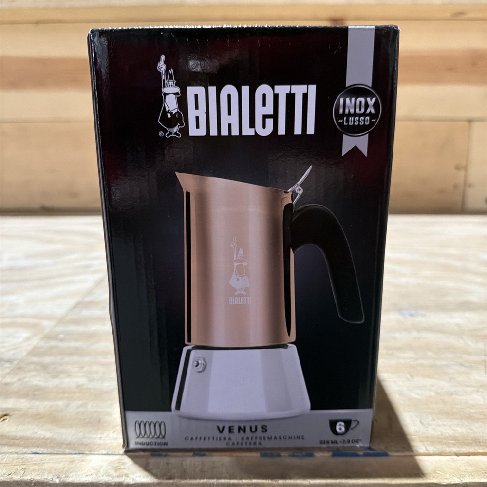 Bialetti Venus Coffee Espresso Maker - 6 Cups - Copper