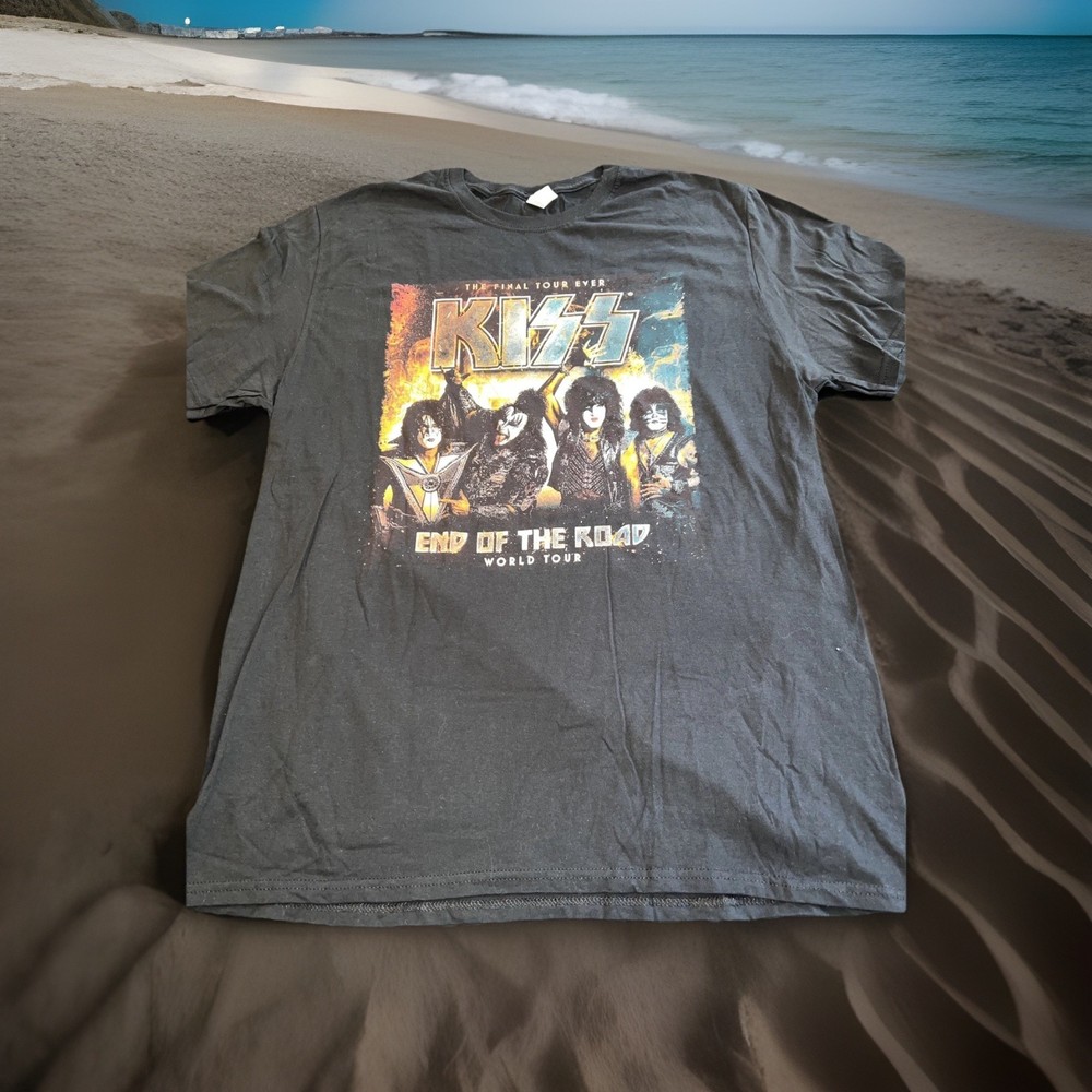 KISS ‘The Final Tour Ever…End Of The Road World Tour’ Concert Shirt XL Black New