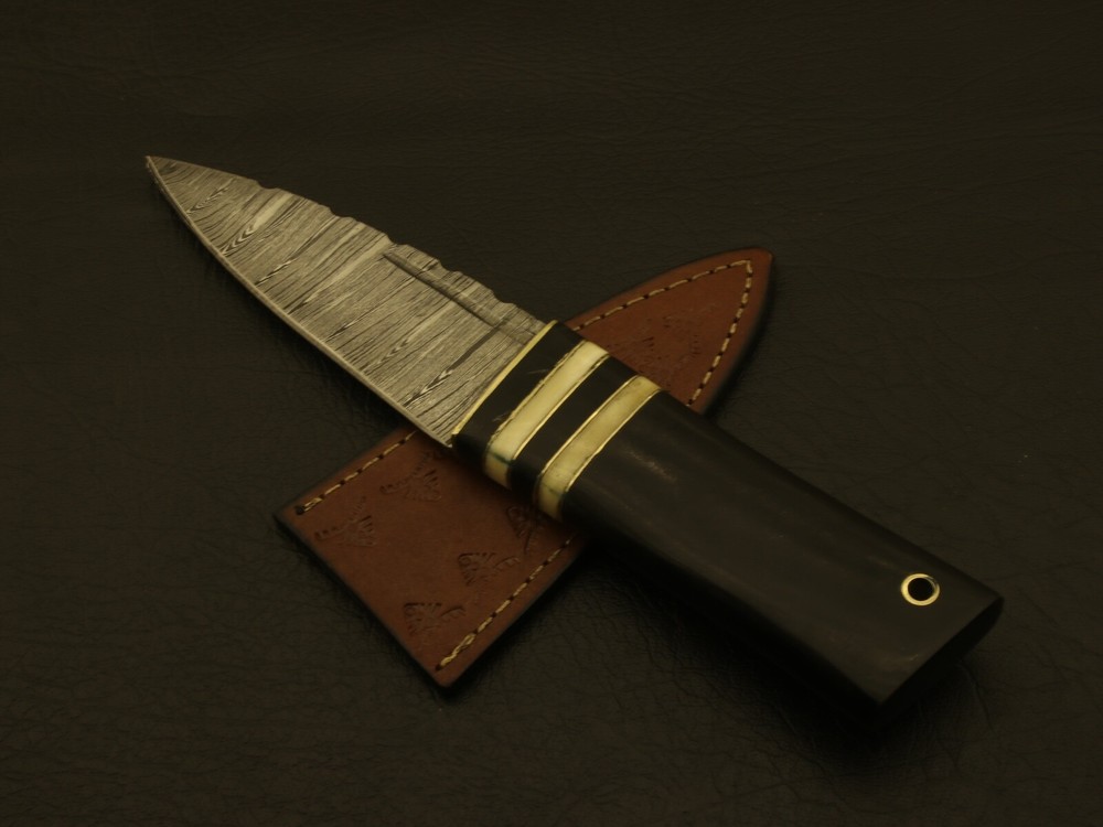 8 inches Celtic Scottish Dirk SGIAN DUBH DAGGER Bone Handle Knife.